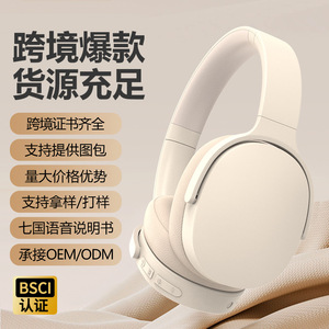 P3961 Over-Ear Headphones 5.3 Active Noise Cancelling <b>Wireless</b> <b>Mic</b> Type-C Charging Long Battery Life - Product Image 1