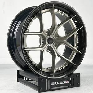 Jantes Bku en fibre de carbone forgée en 2 parties 5x120.65 pour C6 C7 C8 Z06 ZR1 E-Ray 19 -22 pouces, jantes personnalisées - Product Image 3