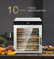 Commerciële Automatische Fruitdroogmachine 10 20 48 80 96 Trays Roestvrijstalen Fruitgroente Vleesdroger Voedseldehydrator