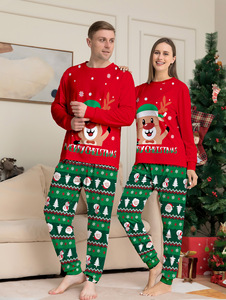 Novedades Feliz <span class=keywords><strong>Navidad</strong></span> Recién Llegado 2023 Pijama de Algodón para <span class=keywords><strong>Mujer</strong></span>, Niños y Hombre para la Familia - Product Image 4