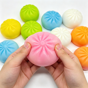 Juguete Blandito de Peluche con Forma de Bollo Sorpresa, con Caja de Vapor de Bambú, Colorido, de Levantamiento Lento, Antiestrés - Product Image 5
