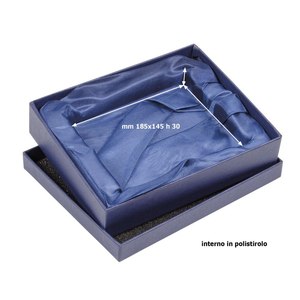 Scatola blu scatola di vestiti blu raso 230x200x50mm - Product Image 2