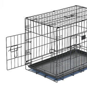 Fabrika toptan ağır özelleştirilmiş Metal Pet kafesleri büyük köpek kulübesi köpek sandık katlanabilir darbe sandık lüks köpek yatağı - Product Image 5