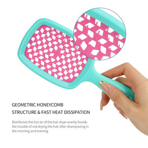 Cepillo de peinado Lalasis con rejilla de aire hueca, cepillo de peinado esponjoso para el hogar, cepillo de pelo desenredante para mujeres y niñas - Product Image 2
