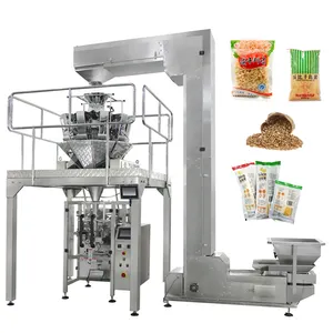 Sacchetto di plastica automatico verticale Foodsachet Stick zucchero patatine snack riso imballaggio forma riempimento sigillo macchina