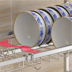 Dụng Cụ Nhà Bếp <span class=keywords><strong>2</strong></span> Tầng Bằng Thép Không Gỉ Đa Năng, Giá Phơi Bát Đĩa Để Ráo Nước Trên Bồn Rửa Với Giá Đỡ Bằng Kim Loại - Product Image 5