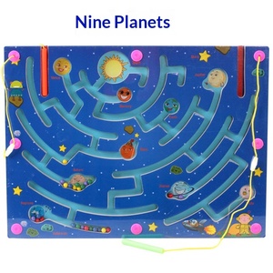 Jeu interactif parent-enfant en <span class=keywords><strong>bois</strong></span> avec labyrinthe de perles magnétiques, thème circulation urbaine et lettres, pour enfants de 5-7 et 7-12 ans - Product Image 6