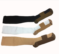 Chaussettes Sport pour hommes femmes noir décontracté quantité été Tia genou haute cuivre chaussettes de Compression