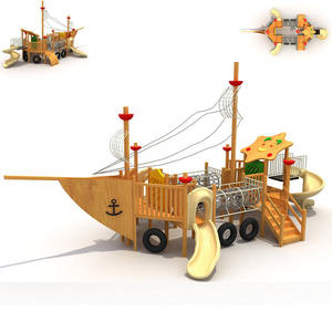 Aire de jeux extérieure populaire, toboggan combiné, équipement de jeux pour enfants, <span class=keywords><strong>parc</strong></span> d'attractions, design extérieur de forêt - Product Image 1