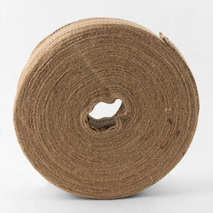 Medium Weight Woven Jute Webbing Ribbon 100 Percent Natural Fiber Striped <b>Fabric</b> <b>Tape</b> For Sustainable Packaging Craft Projects - Product Image 6
