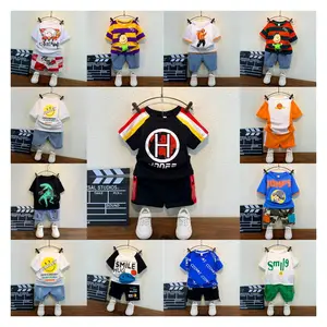 2024 Made in China children's clothing wholesale children's boys and children summer new short sleeve suits
