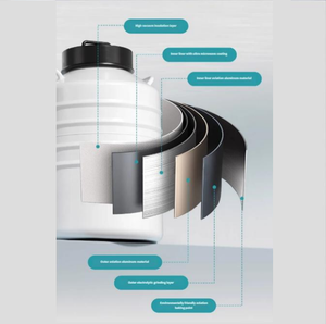 Réservoir d'azote liquide, réservoir de gaz azote de laboratoire, conteneur carré, seau - Product Image 2