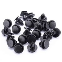 Nouvelles attaches universelles pour carrosserie de voiture, clips de fixation en plastique noir haute résistance, adaptés aux trous de 8 mm, pour pare-chocs, panneaux de porte et ailes de véhicule