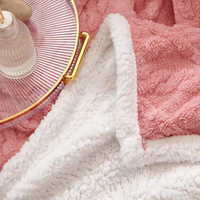 Couverture de canapé simple, tapis en peluche uni, couverture de sieste pour la maison quatre saisons, petite couverture épaisse d'hiver, couverture de climatiseur