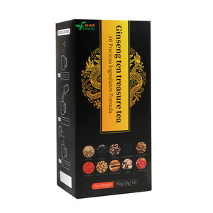 Chá escuro Erva Flavored Health Blend China's Ten Treasure Ginseng Fertilidade Masculina <span class=keywords><strong>Tea</strong></span> Box Embalagem Atacado - Product Image 1