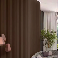 KASARO Vente en gros Panneaux de sel pour murs intérieurs en bois Feuilles d'armoires courbes Panneau acoustique en MDF flexible en polyester décoratif
