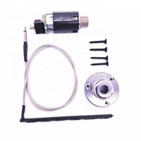 Piezo-Tonabnehmer-Set für Akustikgitarre, Endpin-Jack-Piezo-Tonabnehmer mit Ausgangsbuchse und Befestigungsschrauben für Folk-Gitarre