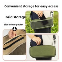 Chaise pliante d'extérieur en acier carbone et tissu Oxford pour un style de vie décontracté, portable pour pique-nique, pêche printanière, camping et voyage