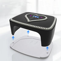 Nouvelle Lampe de Photothérapie Ongulaire Domestique 220W en Plastique à Double Source Lumineuse, Technologie UV Rechargeable, Sans Effet Noir sur les Mains, Détection Intelligente