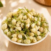 Kuncup Melati Kering Alami, Dapat Dimakan, untuk Campuran Minuman Herbal & Dekorasi, Grosir