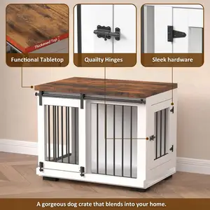 Decorativo Moderno Cane Casse di Cane Fine Tavolo Porta del Granaio Cucciolo Cucciolo in Legno Cane Mobili