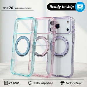 Funda Magnética Giratoria Plegable para Teléfono, Transparente, en Stock, para iPhone 15 Pro, con Soporte para iPhone 18, 17, 16 Pro Max - Product Image 1