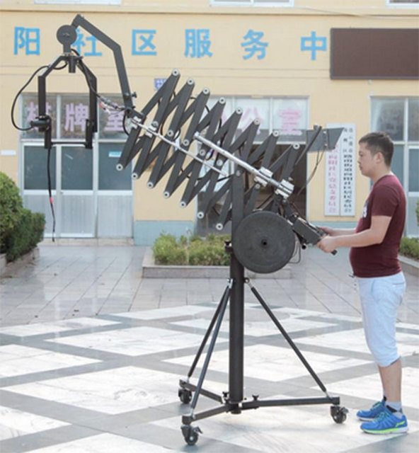 5.5 Meters X Jib Telescopic Camera Jib Crane With Manual Arm