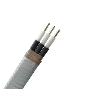 Baoshida kabel daya konstan silikon, kabel listrik kepang tembaga datar transmisi sinyal baik