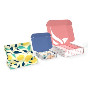 Caja <span class=keywords><strong>de</strong></span> Envío <span class=keywords><strong>de</strong></span> Cartón Corrugado Azul Pequeñ<span class=keywords><strong>a</strong></span> para Suscripciones <span class=keywords><strong>de</strong></span> Comercio Electrónico con Logotipo Impreso Personalizado - Product Image 3