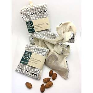 Borsa per la spesa in cotone NAT 30-50 cm con chiusura a coulisse per alimentari - Product Image 1