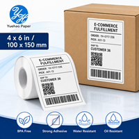 Étiquettes d'expédition thermiques directes 4x6. Rouleau de papier pour étiquettes d'expédition 4x6, étiquettes thermiques directes, rouleau d'étiquettes auto-adhésives