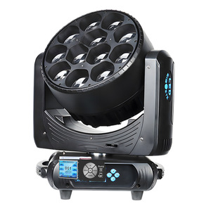 Luz de cabeza móvil LED de 12 ojos de abeja con cambio de color enfocado para iluminación de escenarios de bares y KTV - Product Image 5