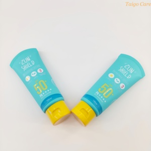 Tube en plastique vert vide de haute qualité, personnalisable, 80 ml et 100 ml, avec impression sérigraphique pour tube de crème solaire. - Product Image 2