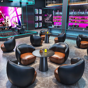 Fábrica al por mayor comercial personalizado cigarro <span class=keywords><strong>Hookah</strong></span> <span class=keywords><strong>Bar</strong></span> muebles salón KTV cuero madera <span class=keywords><strong>Bar</strong></span> contador moderno madera maciza <span class=keywords><strong>BAR</strong></span> Set - Product Image 3