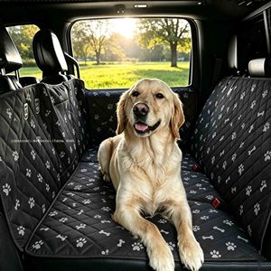 Housse de siège auto pour chien avec extension de banquette arrière, fond rigide, type hamac, lit pour chien - Product Image 2
