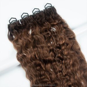 Extensions de cheveux russes fines et invisibles Genius Weft, double épaisseur, cheveux humains, volume Genius Weft - Product Image 1