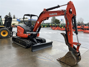 Excavatrices d'occasion à bas prix 5,5 tonnes Marque de premier plan U55-4 Excavatrice sur chenilles hydraulique multifonction d'occasion - Product Image 3