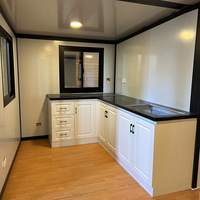 Module préfabriqué cabine petite maison bas prix maison conteneur extensible 20 pieds 2 chambres avec cuisine salle de bain