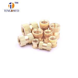 Insert fileté en laiton Tengdafei, métrique M1-M12, entièrement fileté, en cuivre, pour moulage par injection - Product Image 1