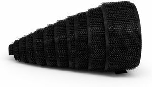 Bande auto-adhésive noire à boucles et crochets réglable pour chaussures, sacs, vêtements - Fabricant direct, écologique - Product Image 2