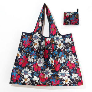 Sacchetti della spesa ripiegabili in Nylon personalizzati ripiegabili eco-friendly Ripstop in poliestere borsa della spesa riutilizzabile <span class=keywords><strong>pieghevole</strong></span> in poliestere - Product Image 3