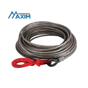 Heavy Duty Towing Wrecker Roll Back <span class=keywords><strong>Cable</strong></span> de alambre <span class=keywords><strong>Cable</strong></span> de cabrestante de núcleo de acero con gancho giratorio autoblocante - Product Image 5