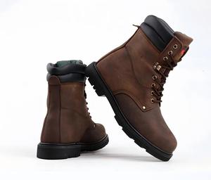 Botas de Trabajo de Alta Calidad con Puntera de Acero y Cuero Genuino - Product Image 1