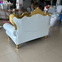 LEDA Vente spéciale à durée limitée Chaises d'amour de style baroque, canapé deux places, canapé de mariage