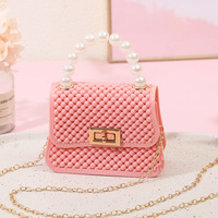 Nouveau Modèle 2025 Petit Sac Bandoulière en PVC pour Enfants, Vente Directe Usine, Mini Sac à Main Creux avec Fermeture Éclair, Sac Transparent Gelée