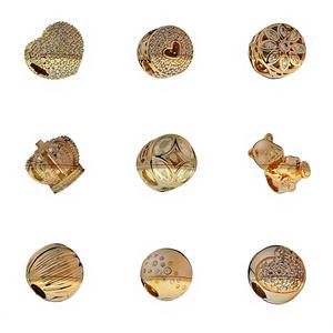 Pulsera <span class=keywords><strong>de</strong></span> Plata Pura 925 con Cuentas Doradas <span class=keywords><strong>de</strong></span> los Doce Signos del Zodíaco, Bolsa <span class=keywords><strong>de</strong></span> <span class=keywords><strong>la</strong></span> Fortuna, Cerdo Dorado, Qilin, Gato <span class=keywords><strong>de</strong></span> <span class=keywords><strong>la</strong></span> <span class=keywords><strong>Suerte</strong></span> - Collar <span class=keywords><strong>de</strong></span> Cuentas DIY - Product Image 1