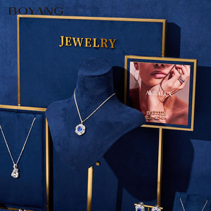 Espositore per Gioielli da Vetrina Personalizzato di Lusso in Velluto e Metallo Accessori per Stand - Product Image 4