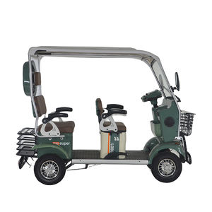 Pabrik Model baru desain Mini Golf Cart e-bike <span class=keywords><strong>4</strong></span> roda sepeda motor listrik dengan Panel surya atap - Product Image 6