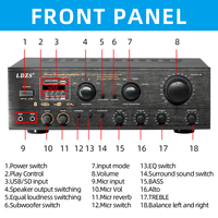 AV-502BT 7.0 kanal 2000W yüksek güç ev amplifikatör