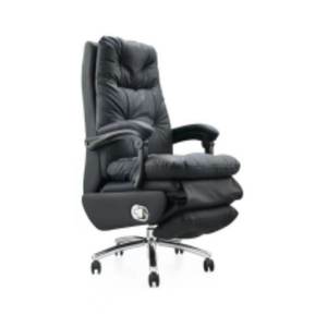 Chaise de bureau en cuir moderne et confortable avec accoudoirs et dossier 37731-6911A - Product Image 2